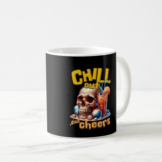 Chill Outと応援 コーヒーマグカップ (正面右)