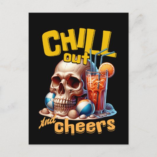 Chill Outと応援 ポストカード (正面)