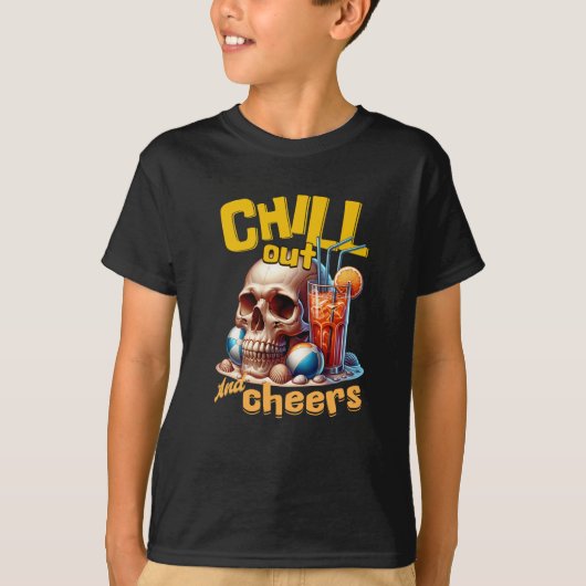 Chill Outと応援 Tシャツ (正面)