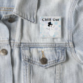 Chill Outボタン 缶バッジ (インサイチュ)