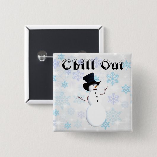 Chill Outボタン 缶バッジ (正面&裏面)