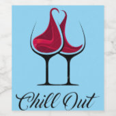 Chill Out ワインラブ ワインラベル (シングルラベル)