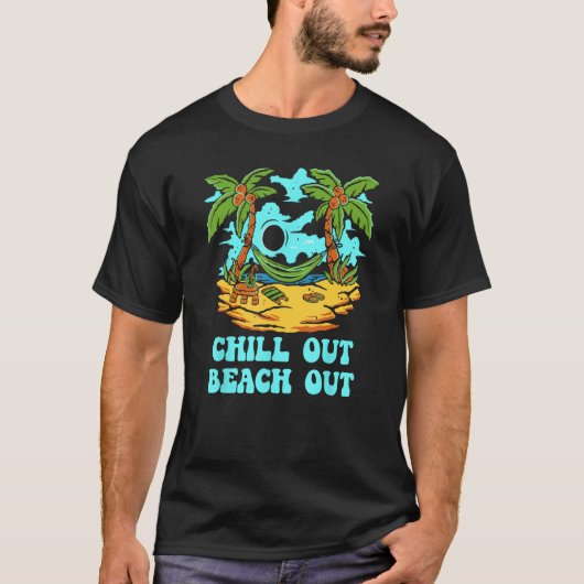 Chill Out Beach Out Vacation Friends Trip Buddy Sp Tシャツ (正面)