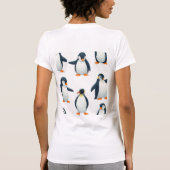 「Chill Out Penguin Women's T-Shirt - おもしろい Tシャツ (裏面)