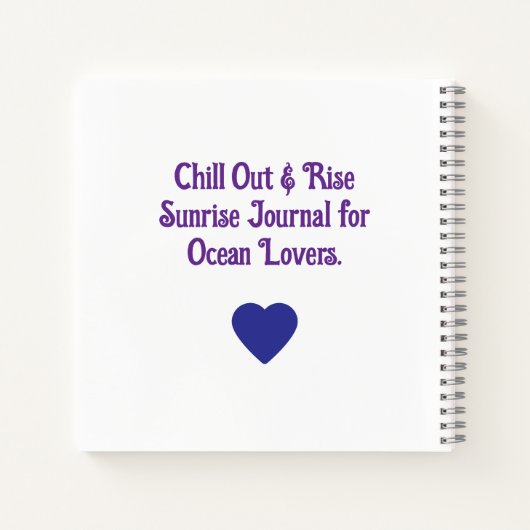 Chill Out Sunrise Notebook Reflect, Dream 保護, ノートブック (裏面)