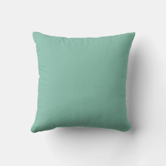 Chill Out Throw Pillow Mint Green White クッション (裏面)
