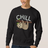 Chill Outfit Lazy Sloth Relaxing スウェットシャツ (正面)
