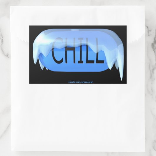 Chill Pillスタンプ 長方形シール (バッグ)