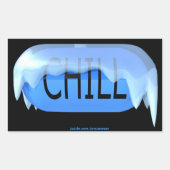 Chill Pillスタンプ 長方形シール (正面)