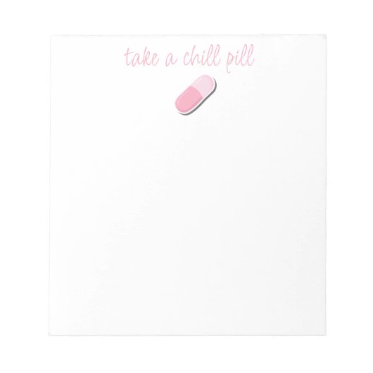 Chill Pillメモ帳 ノートパッド (正面)