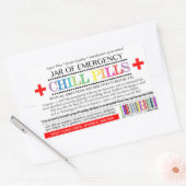 Chill Pillラベル 長方形シール (封筒)