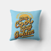 Chill & Shine - 'Stay, クールStay Golden クッション (裏面)