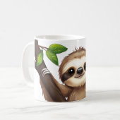 Chill Sloth Mug – かわいいアンチ – ハッスル・コーヒーカップ コーヒーマグカップ (正面左)