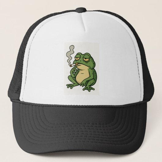 Chill Smoking Frog キャップ (正面)