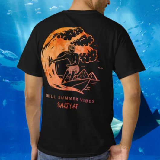 Chill Summer Vibes Fire by Salty AF Tシャツ