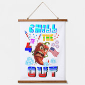 Chill The 4th Out 吊り下げ型タペストリー (正面)