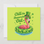 Chill The Shamrocks Out Funny St Patrick’s Day カード (正面)