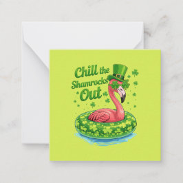 Chill The Shamrocks Out Funny  St Patrick’s Day ノートカード