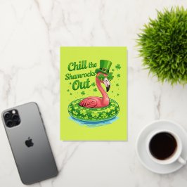 Chill The Shamrocks Out Funny  St Patrick’s Day 箔シーズンカード
