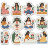 「Chill & Thrive – 女性のウェルネスセット」 シール (正面)