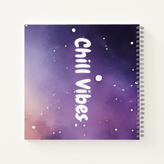 Chill Vibes Spiral Notebook ノートブック (裏面)