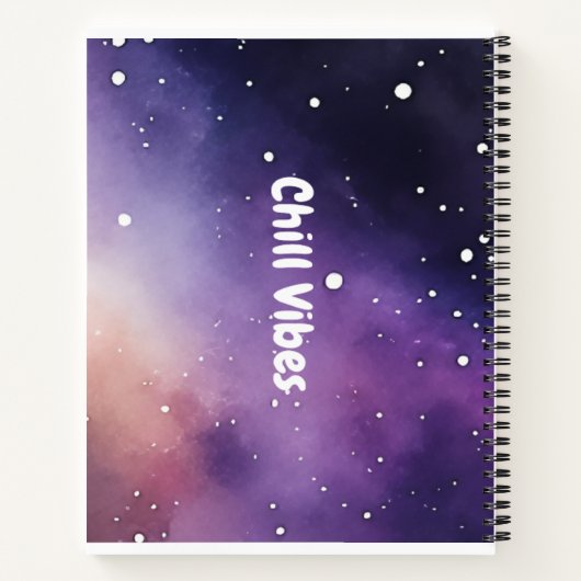 Chill Vibes Spiral Notebook ノートブック (裏面)
