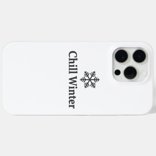 Chill Winter iPhone Case Case-Mate iPhoneケース (裏面 (横))