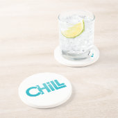 Chill Zen Minimalist Graphic Tee | Meditation Yoga コースター (側面)