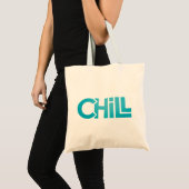 Chill Zen Minimalist Graphic Tee | Meditation Yoga トートバッグ (正面(商品))