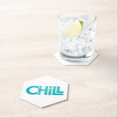 Chill Zen Minimalist Graphic Tee | Meditation Yoga ペーパーコースター (インサイチュ)