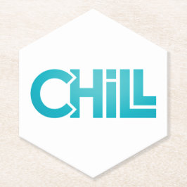 Chill Zen Minimalist Graphic Tee | Meditation Yoga ペーパーコースター