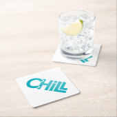 Chill Zen Minimalist Graphic Tee | Meditation Yoga ペーパーコースター (インサイチュ)