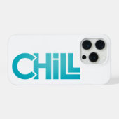Chill Zen Minimalist Graphic Tee | Meditation Yoga iPhoneケース (裏面横)