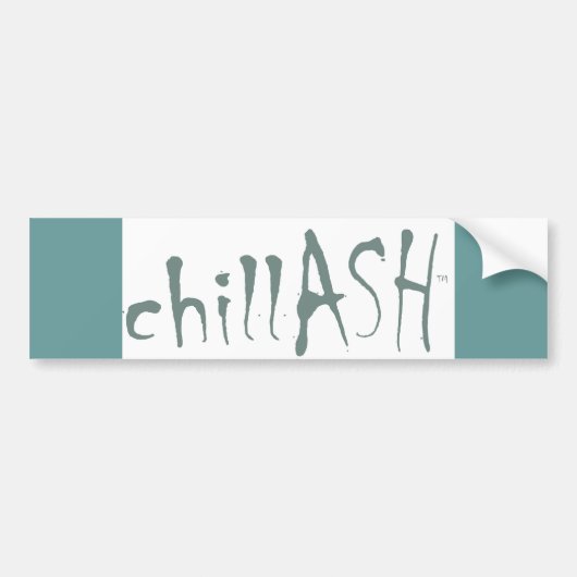 chillASHのバンパーステッカー バンパーステッカー (正面)