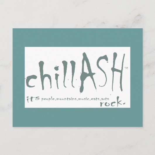 chillASHはがき ポストカード (正面)