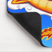 Chillaxのドラゴン(青い) マウスパッド (コーナー)