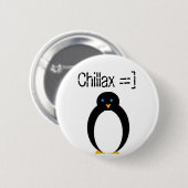 chillaxのペンギン 缶バッジ (正面&裏面)