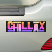 Chillax バンパーステッカー (車上)