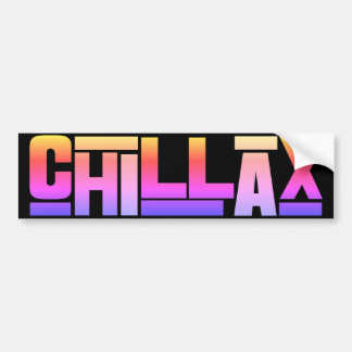 Chillax バンパーステッカー