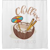 Chillax -プエルトリコ シャワーカーテン (正面)