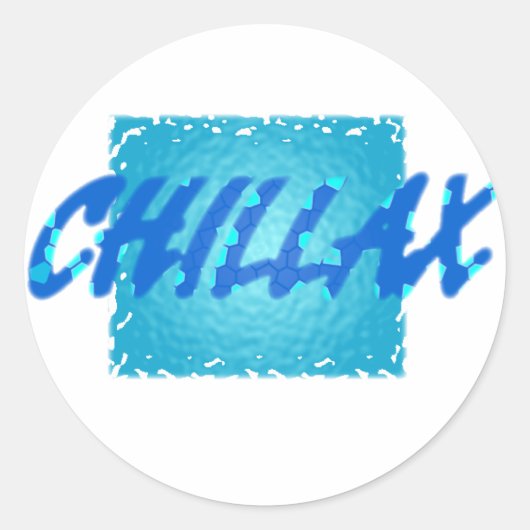 chillax ラウンドシール (正面)