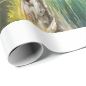 Chillax and Go Outside、Chocolate Lab Fisherman ラッピングペーパー (ロールコーナー)