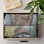 Chillax and Go Outside、Chocolate Lab Fisherman 薄葉紙 (ギフト)