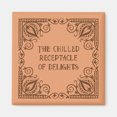 Chilled Receptacle Of Delights Patterned Border マグネット (正面)
