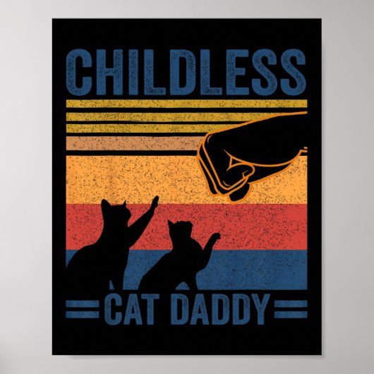 Chilless Cat Daddy 2024 For President Matching Pa ポスター (正面)