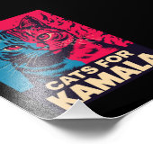 Chilless Cat LadyがKamala Harris 2024に投票 フォトプリント (角)