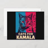 Chilless Cat LadyがKamala Harris 2024に投票 ポストカード (正面/裏面)