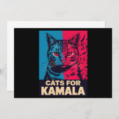 Chilless Cat LadyがKamala Harris 2024に投票 招待状 (正面/裏面)