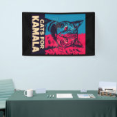 Chilless Cat LadyがKamala Harris 2024に投票 横断幕 (トレードショー)