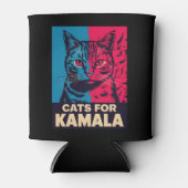 Chilless Cat LadyがKamala Harris 2024に投票 缶クーラー (正面)